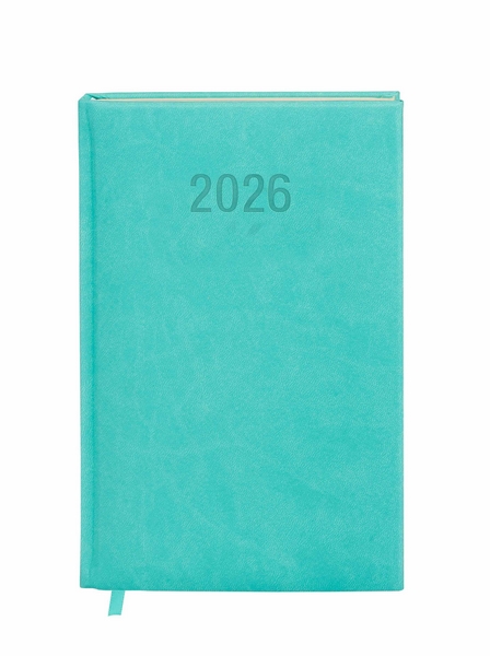 Kalendarz książkowy A6 TDW Colorfix turkusowy Antra